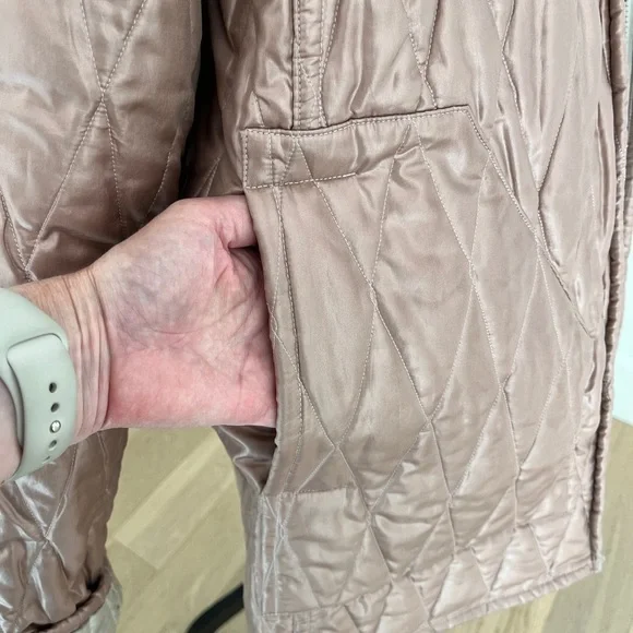 LINDA LUNDSTROM Vintage Reversible Zip Front Quilted Jacket Hip Length Casual - Picture 11 of 16